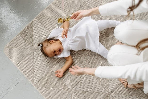A baby recovered from sleep regression