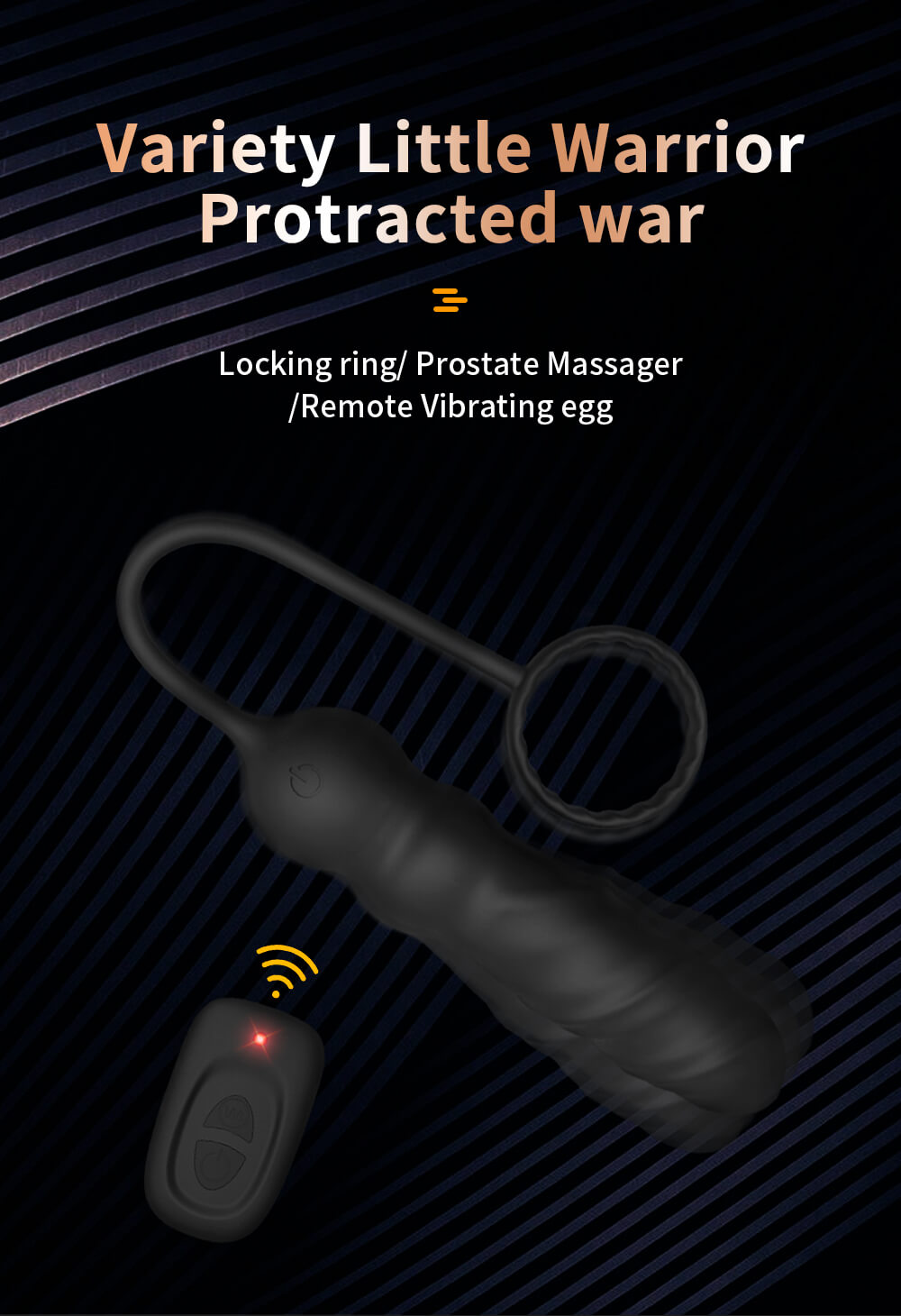 Wireless Male Prostate Massager Vibrator With Cock Penis Ring For Men