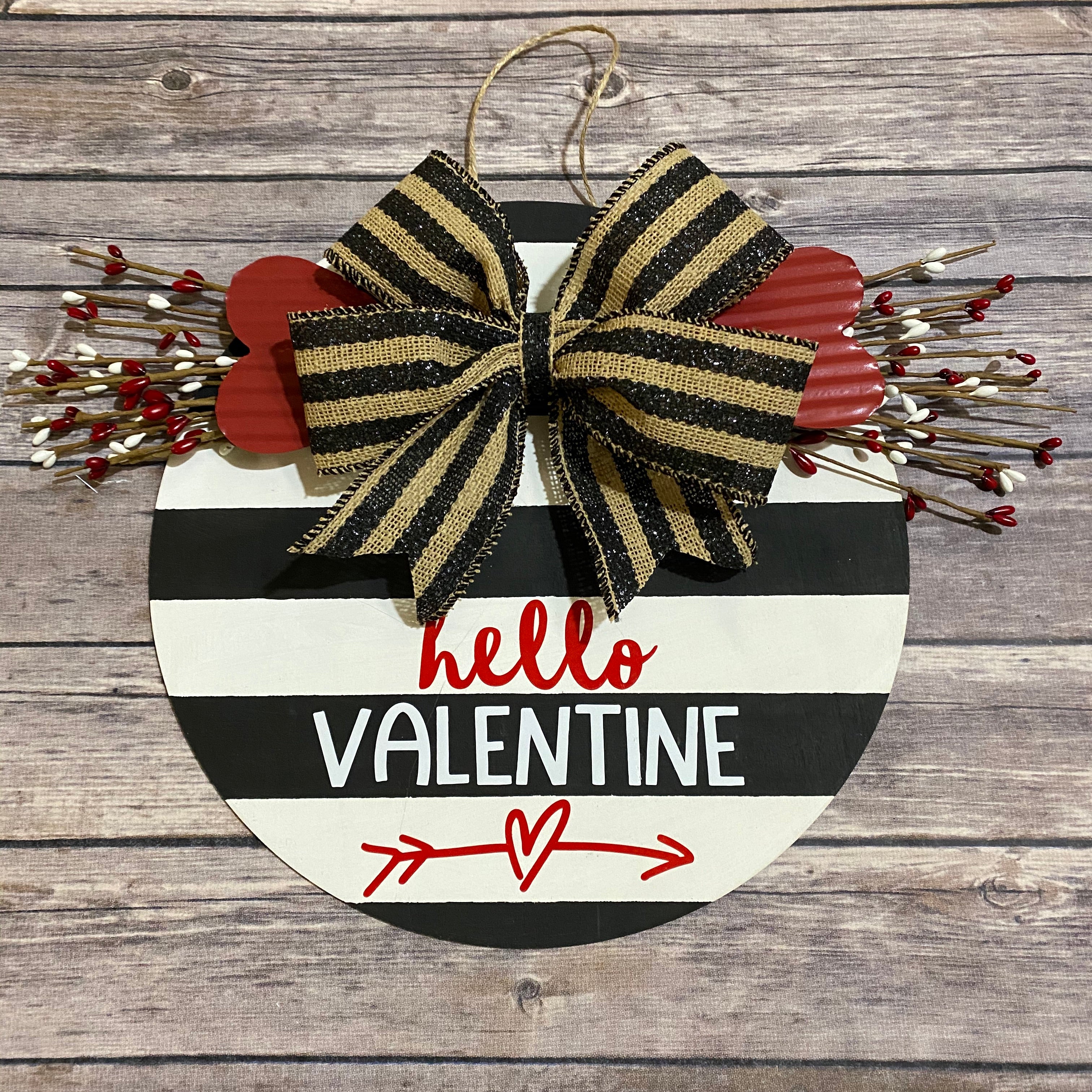 Hello Valentine Handmade Door/Wall Hanger