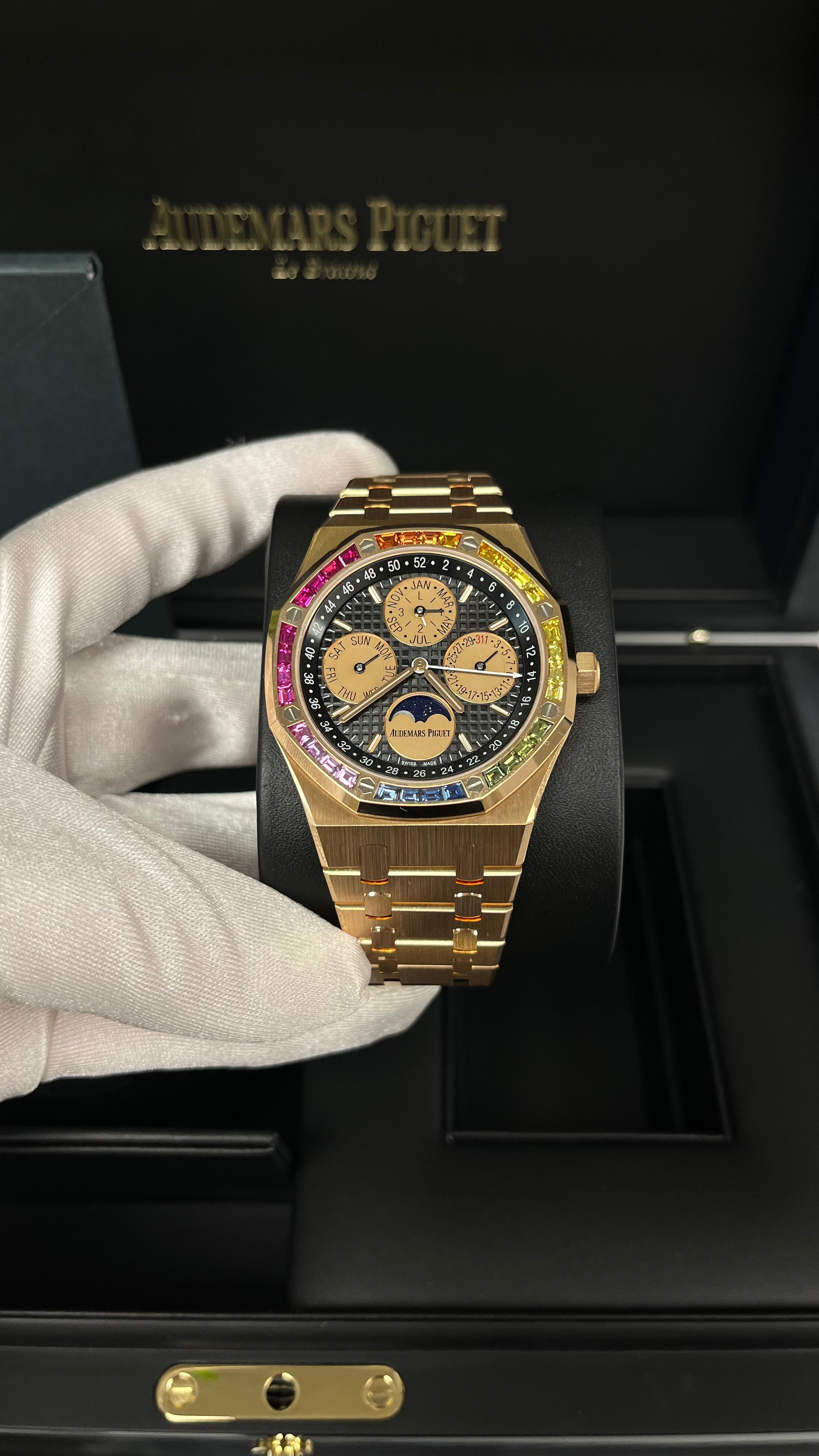 Audemars Piguet ROYAL OAK Perpetual Calendar Rose Gold Rainbow Limited 20 pieces (Reference 	266140)