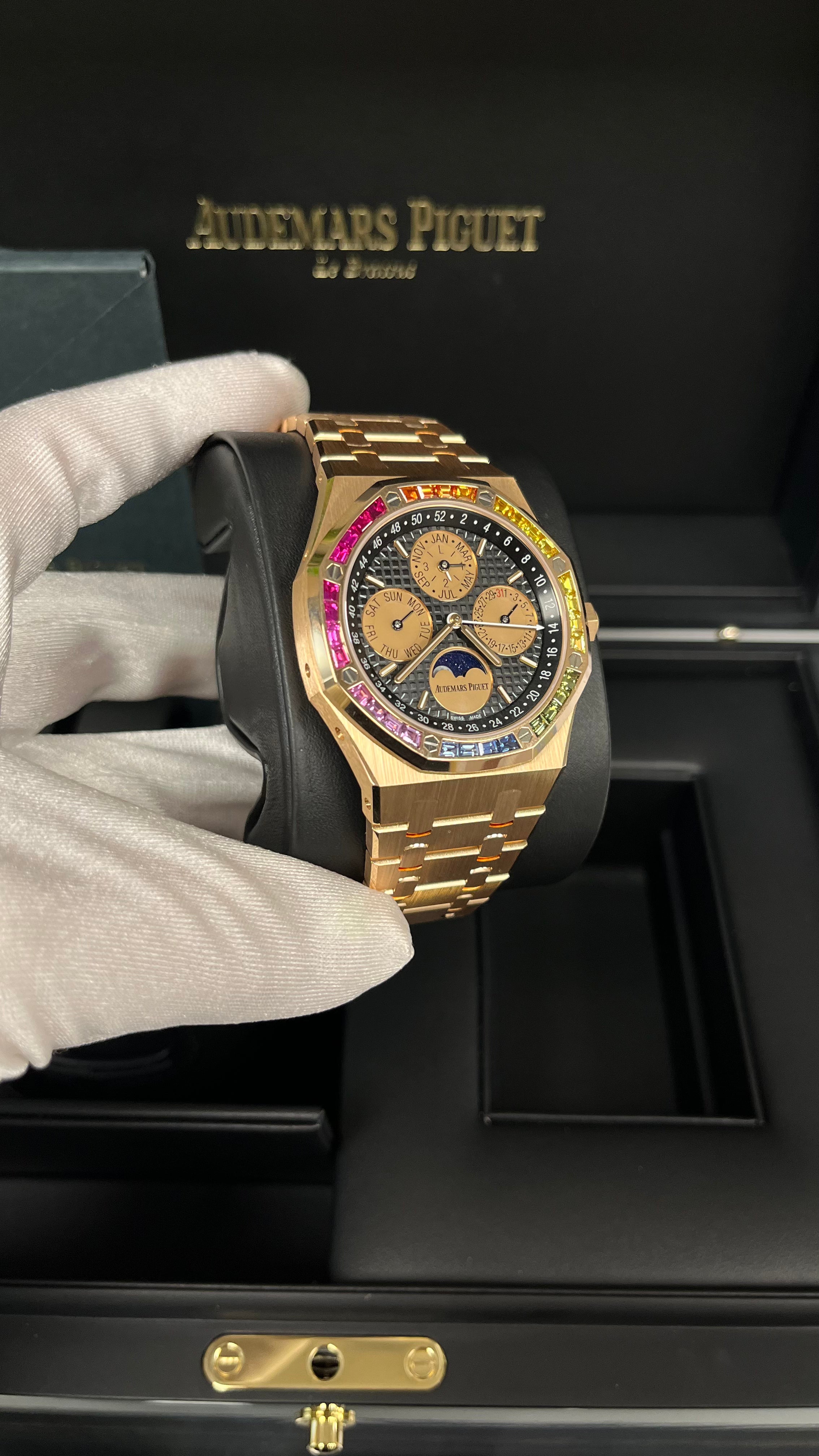 Audemars Piguet ROYAL OAK Perpetual Calendar Rose Gold Rainbow Limited 20 pieces (Reference 	266140)