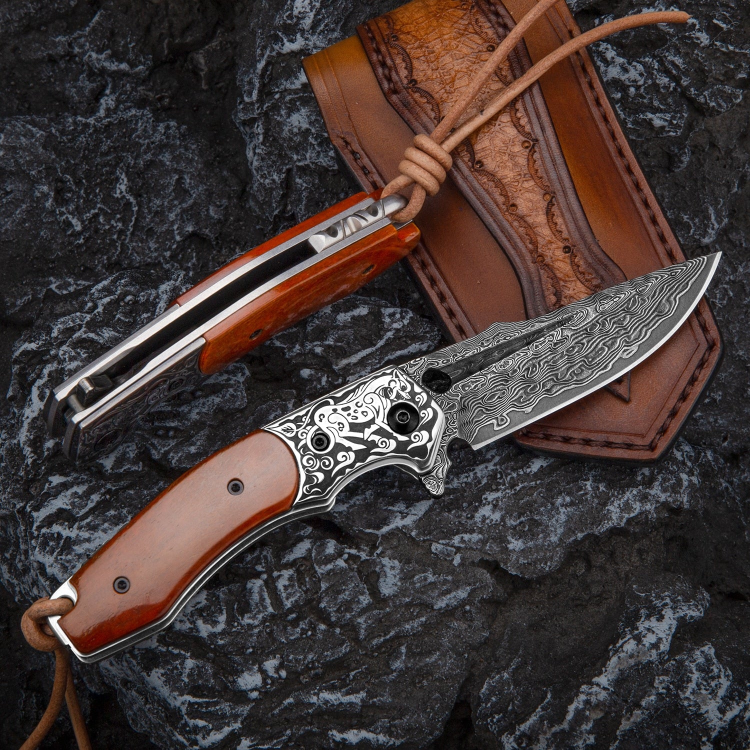 Tengu VG10 Knife with Ox Bone Handle