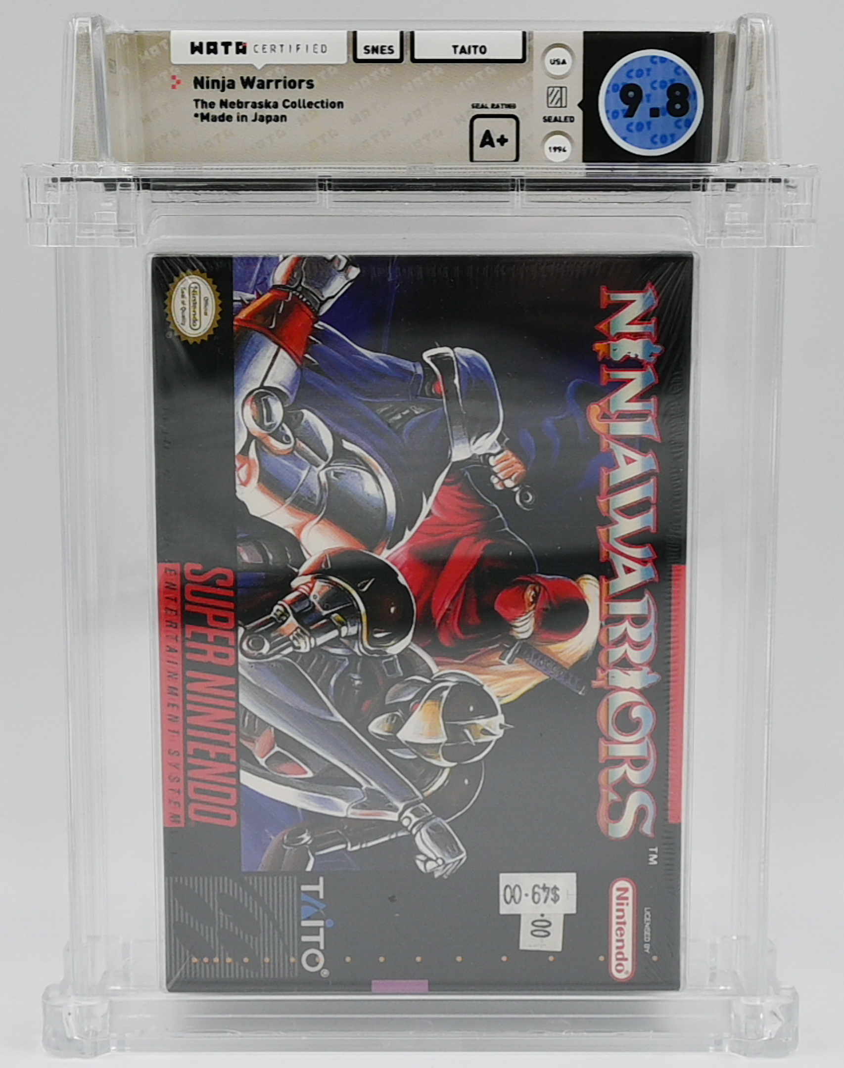 Ninja Warriors SNES 9.8 A+ - NEBRASKA COLLECTION