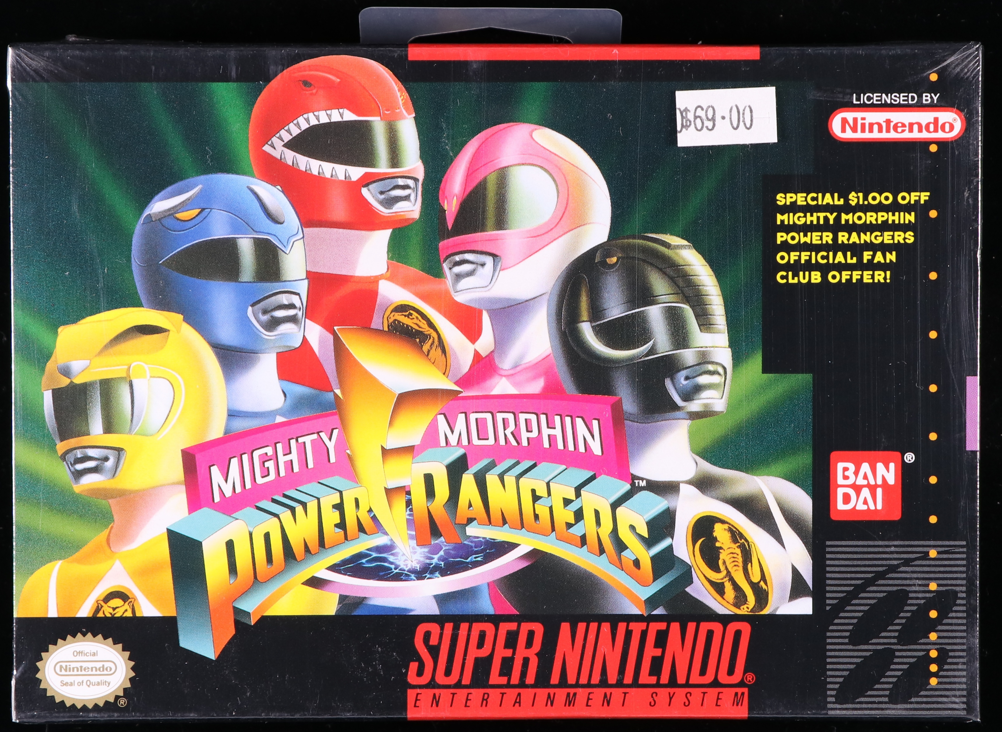 Mighty Morphin Power Rangers SNES 9.6 A+ - NEBRASKA COLLECTION