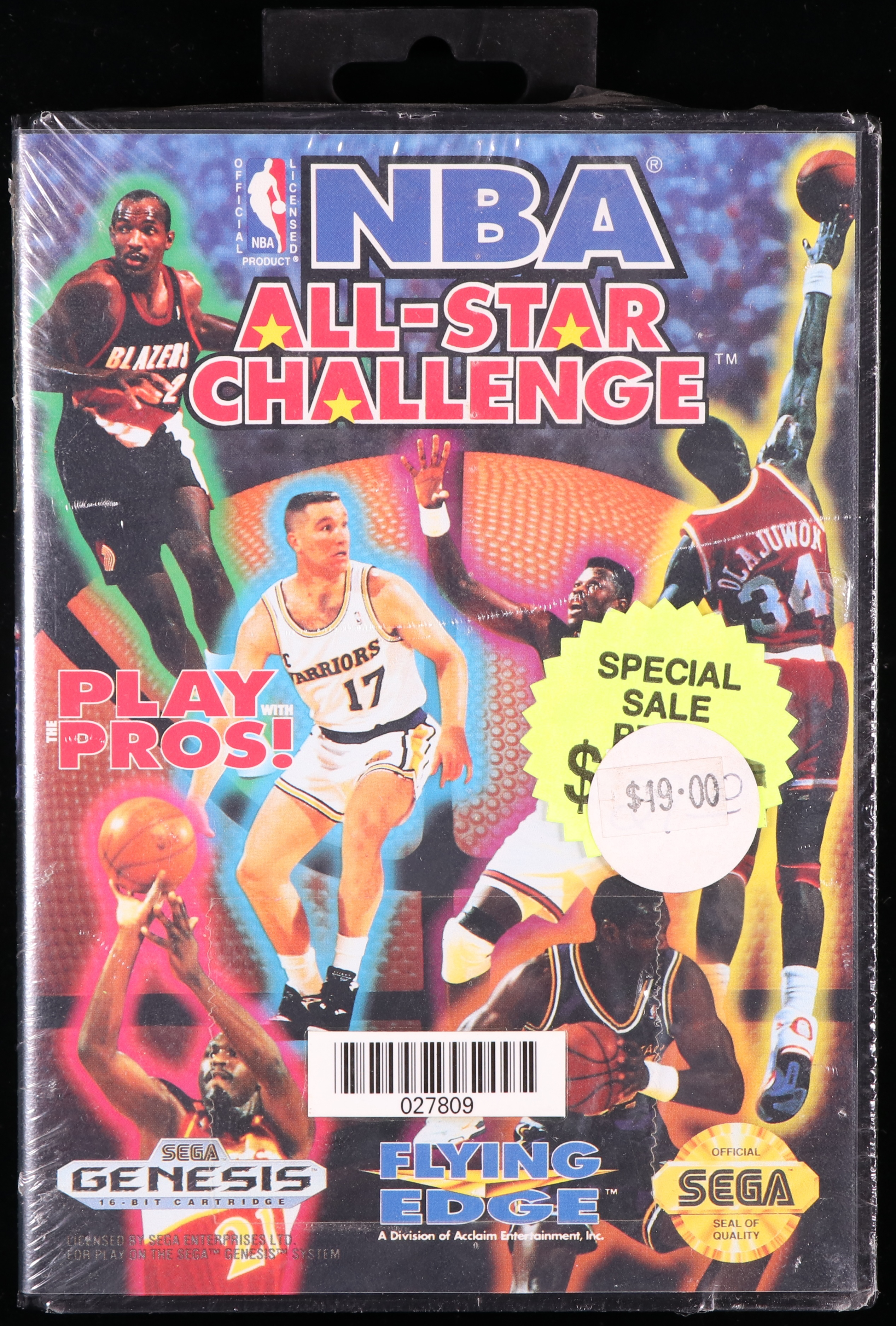 NBA All-Star Challenge SEGA GENESIS 8.5 B - NEBRASKA COLLECTION