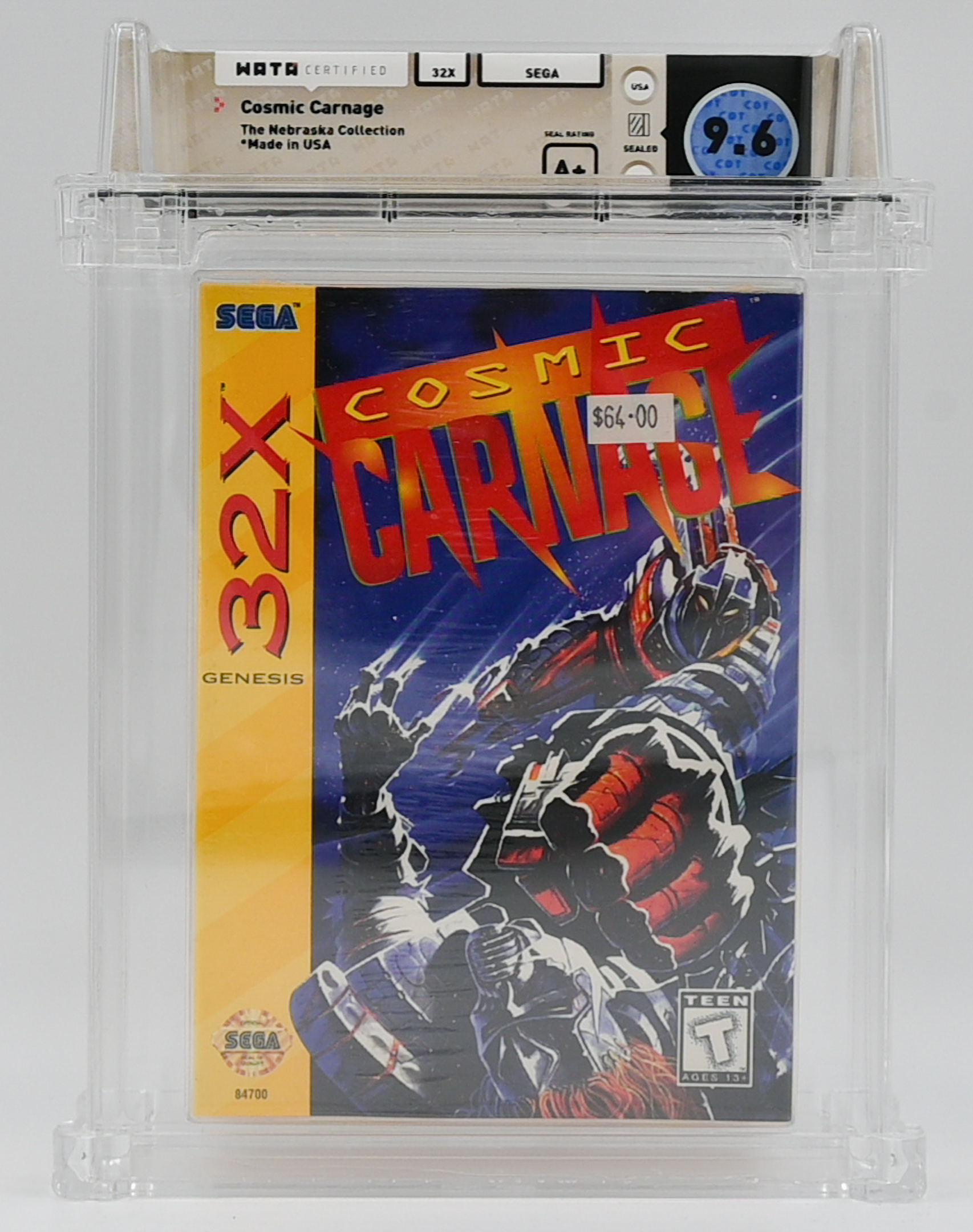 Cosmic Carnage SEGA 32X 9.6 A+ - NEBRASKA COLLECTION