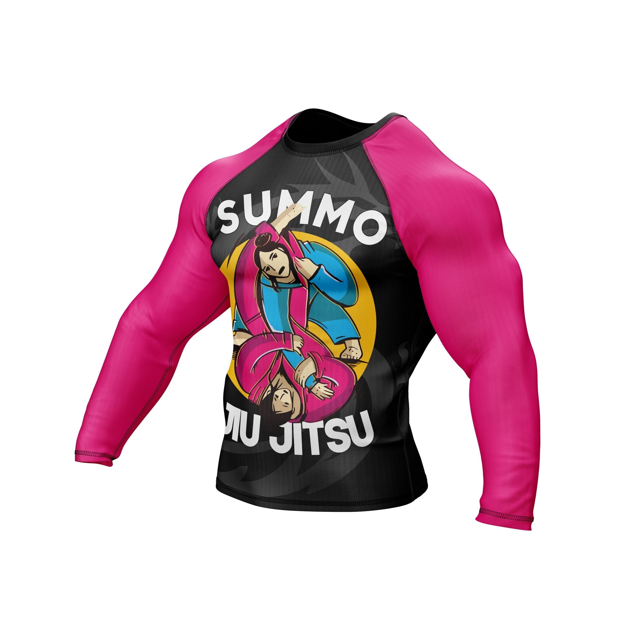 Pink Combatant Premium Bjj Rash Guard For Men/Women