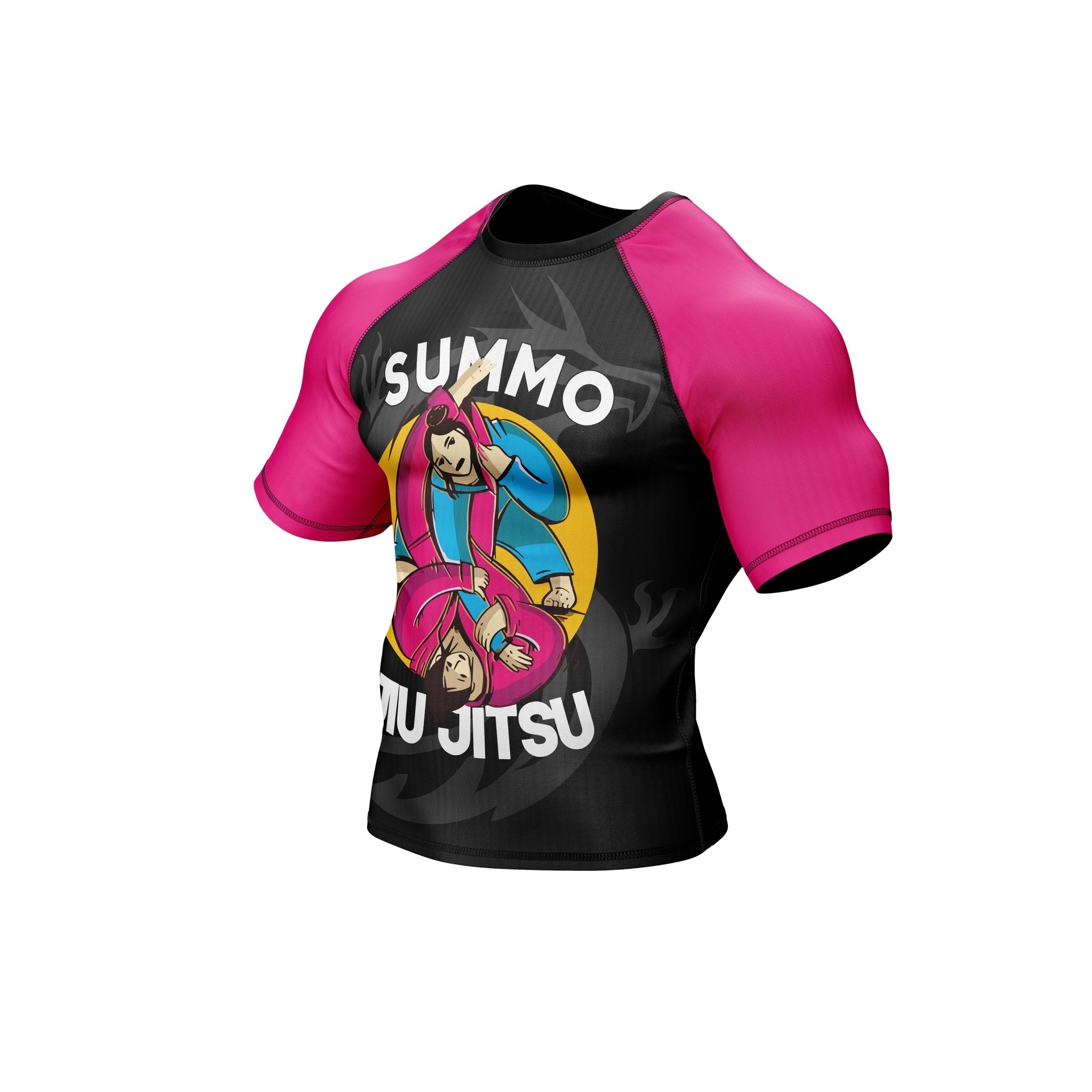 Pink Combatant Premium Bjj Rash Guard For Men/Women