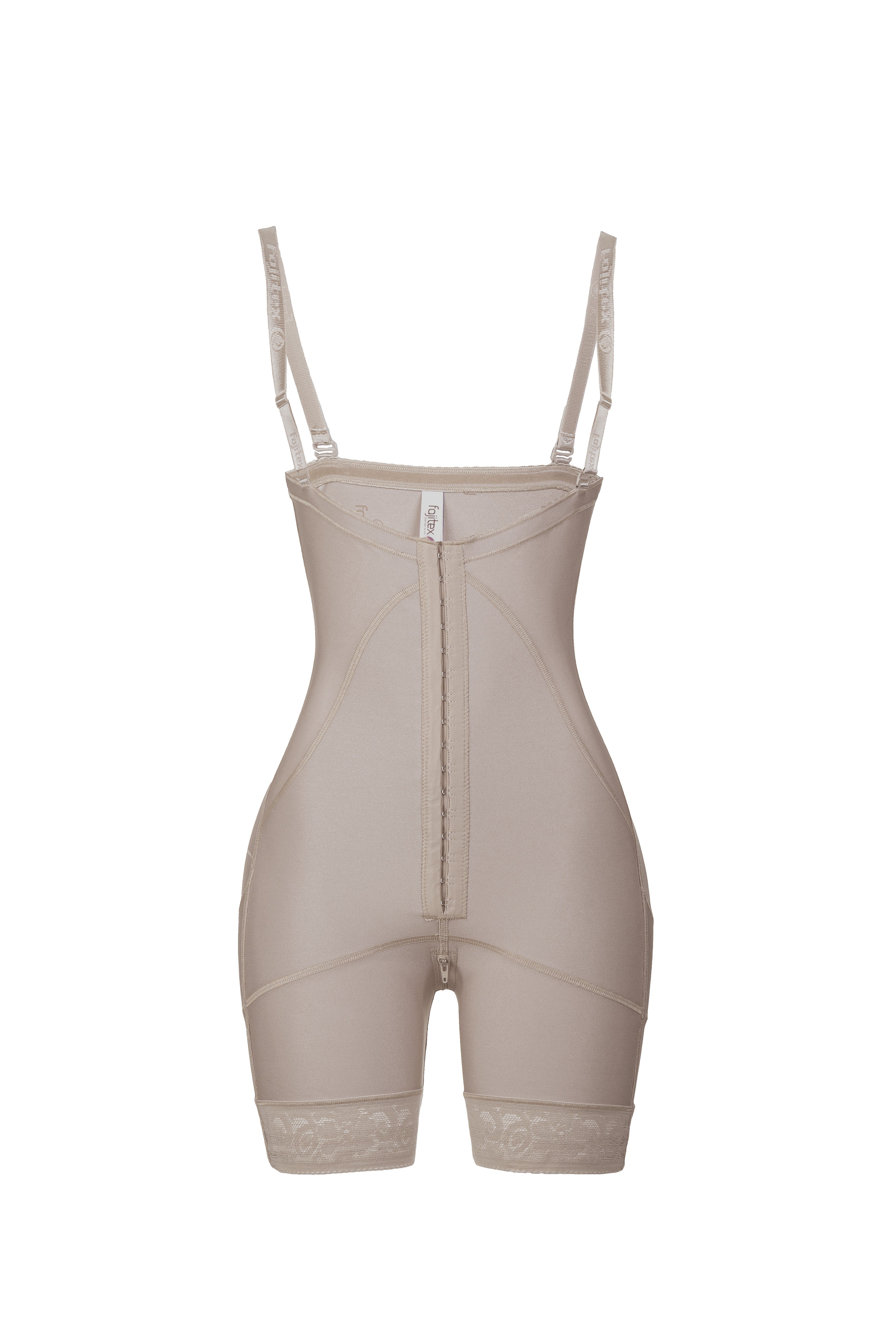 Strapless comfy compression body shaper.