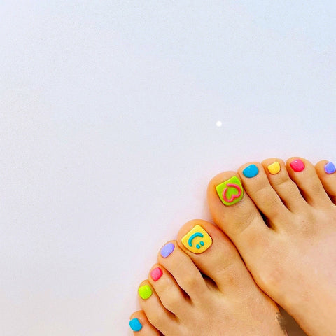Cute and cartoon toe nail art design in 2022