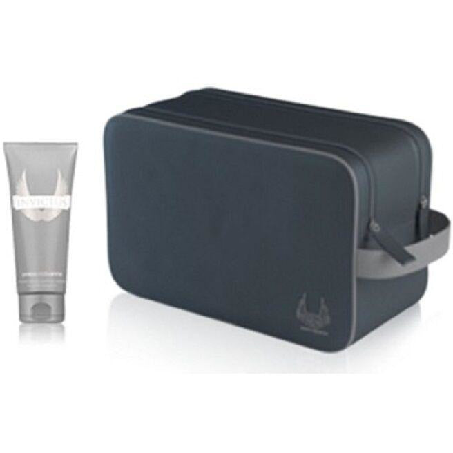 Paco Rabanne Invictus 2 Piece Set ~ Toiletry bag & 3.4 oz Shower Gel