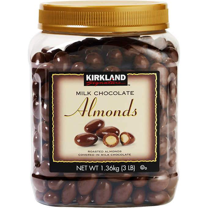 Kirkland Signature Almonds, Milk Chocolate, 3 Pound