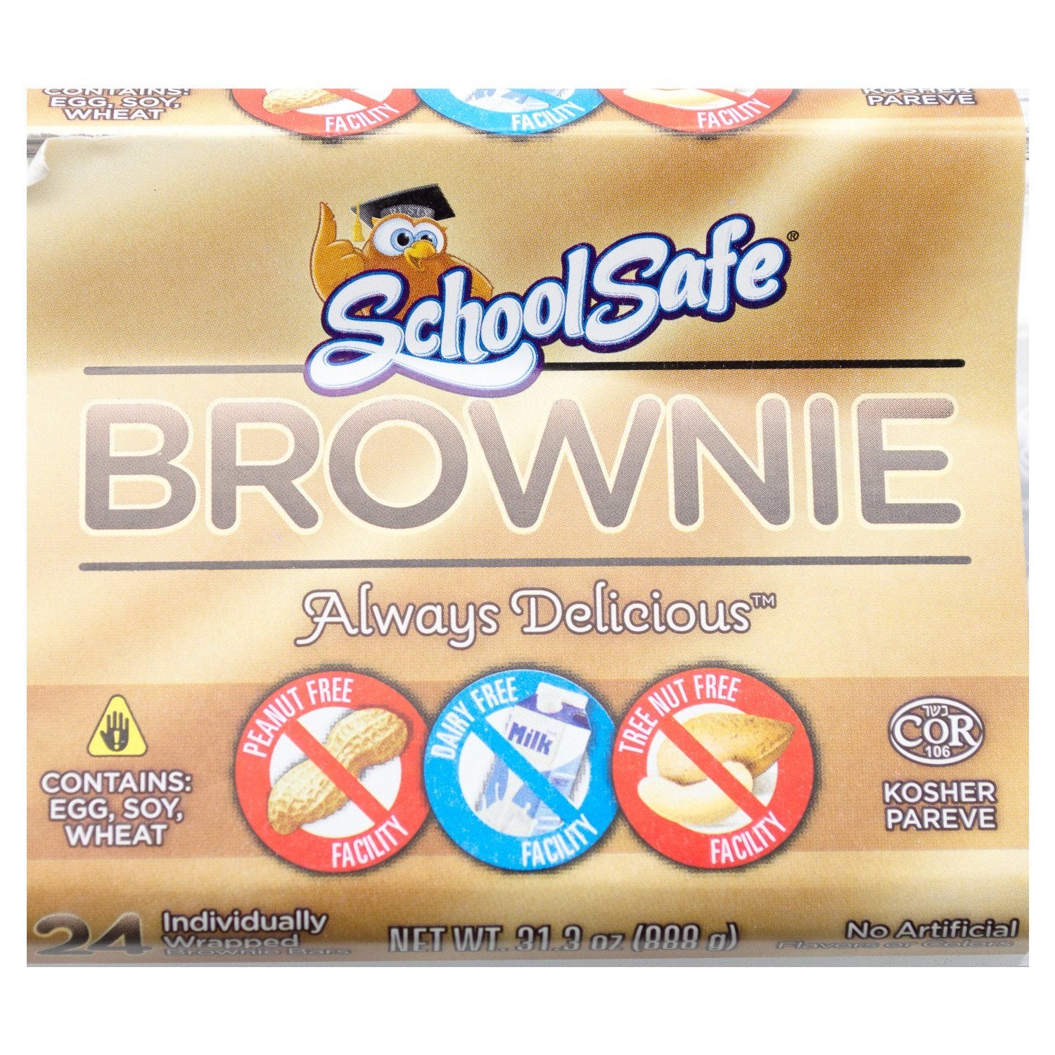 School Safe Brownie Bars