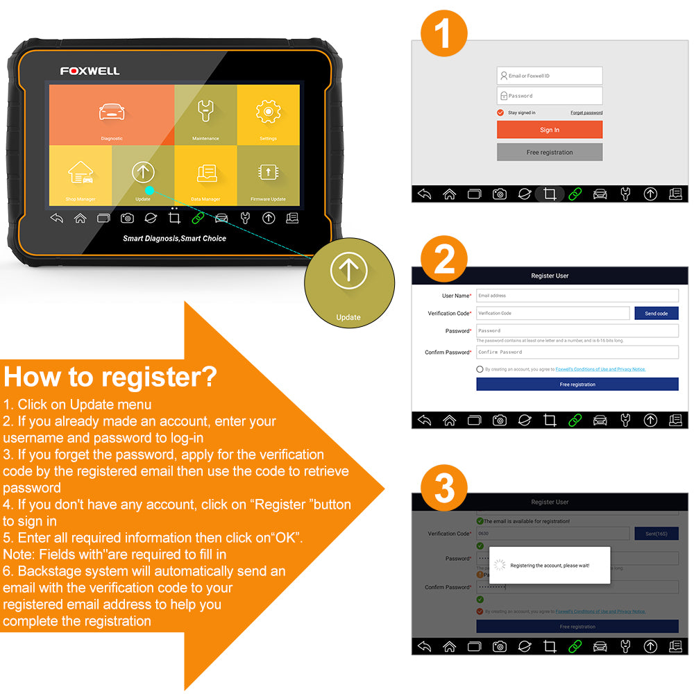 Foxwell GT60 supports 18 Months free update