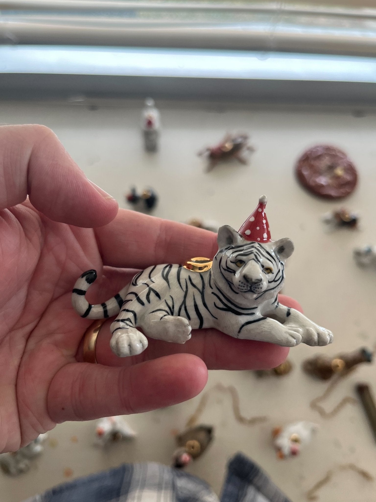 White Tiger Cake Topper