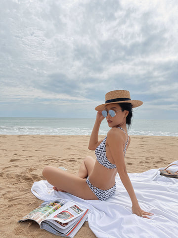 Black & White Bikini - Beach Read