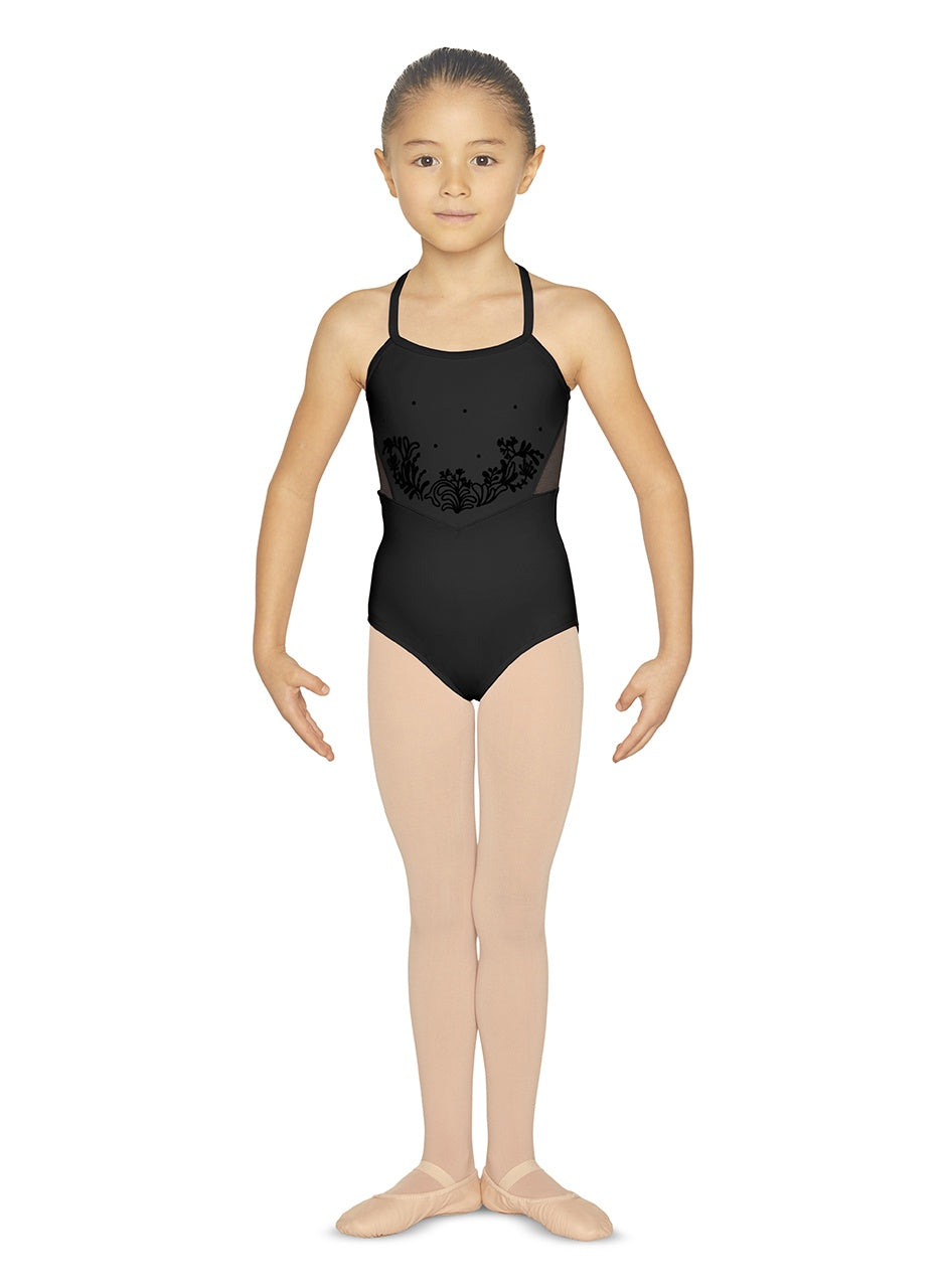 Bloch Girls Embroidered Camisole Leotard