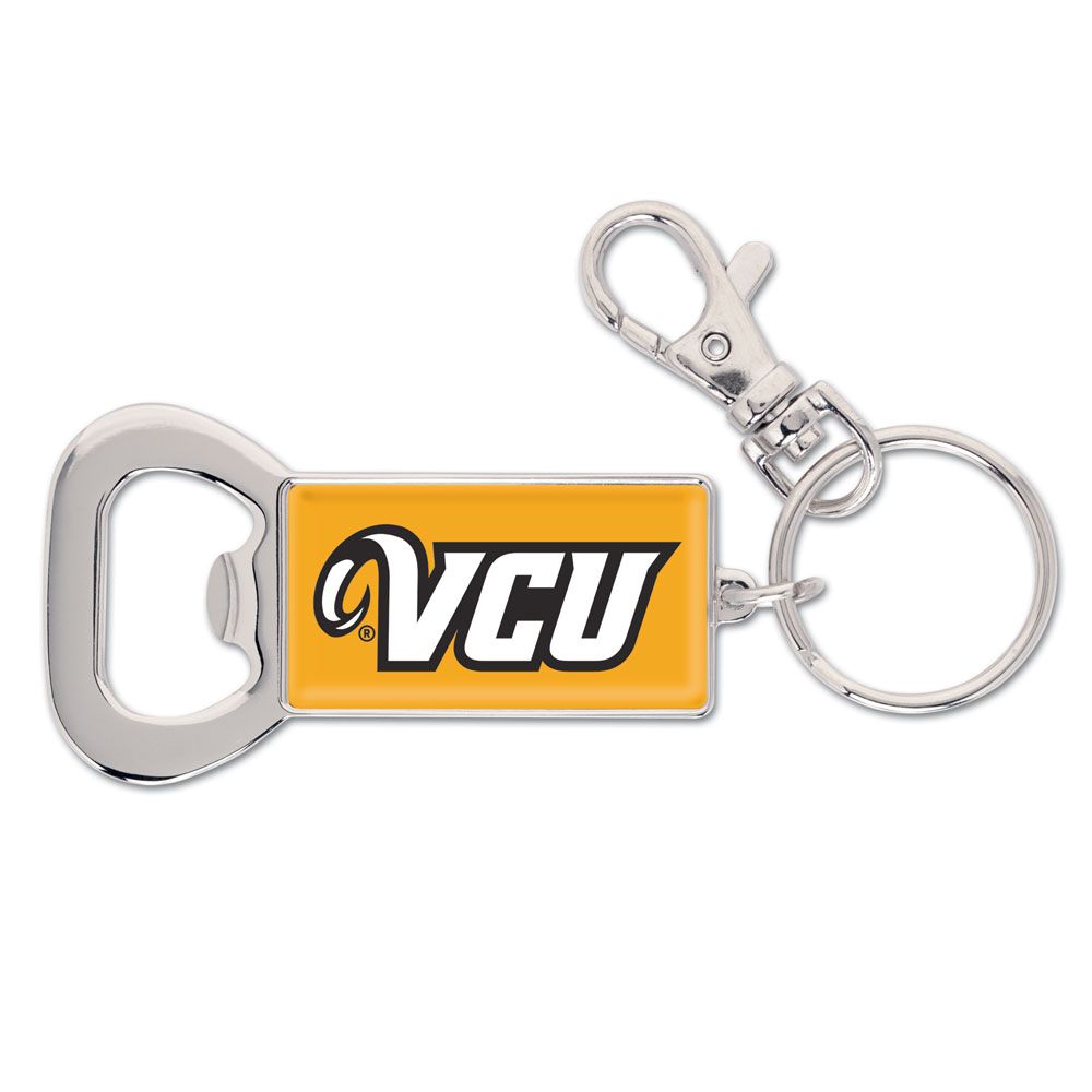 VCU Rams Bottle Opener Key Ring