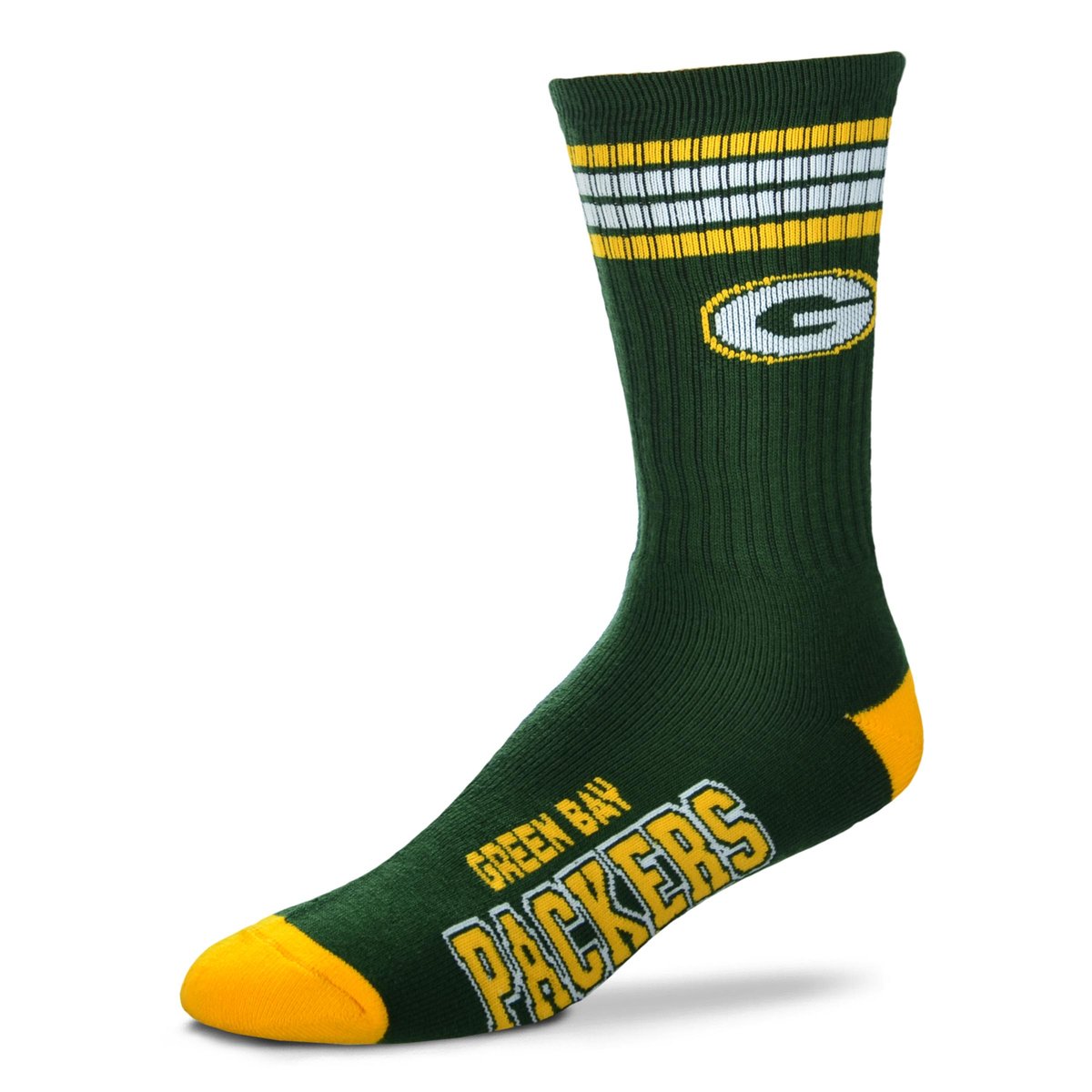 Green Bay Packers 4 Stripe Deuce Socks