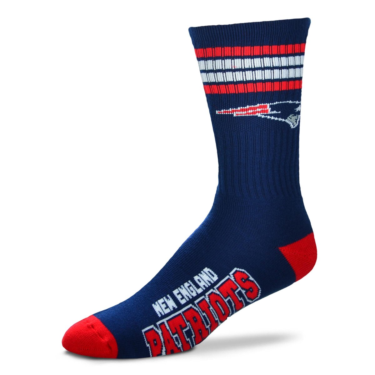 New England Patriots 4 Stripe Deuce Socks