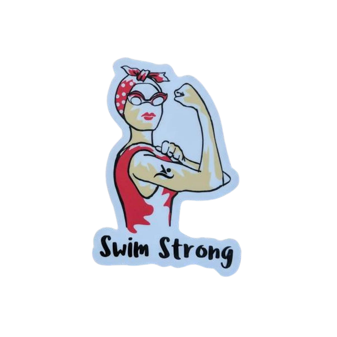 Swim Strong Sticker