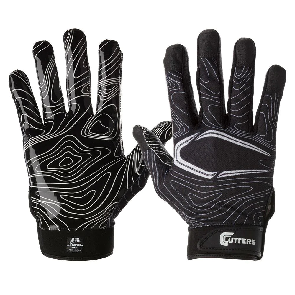 Cutters Adults Game Day Topo Receiver Gloves
