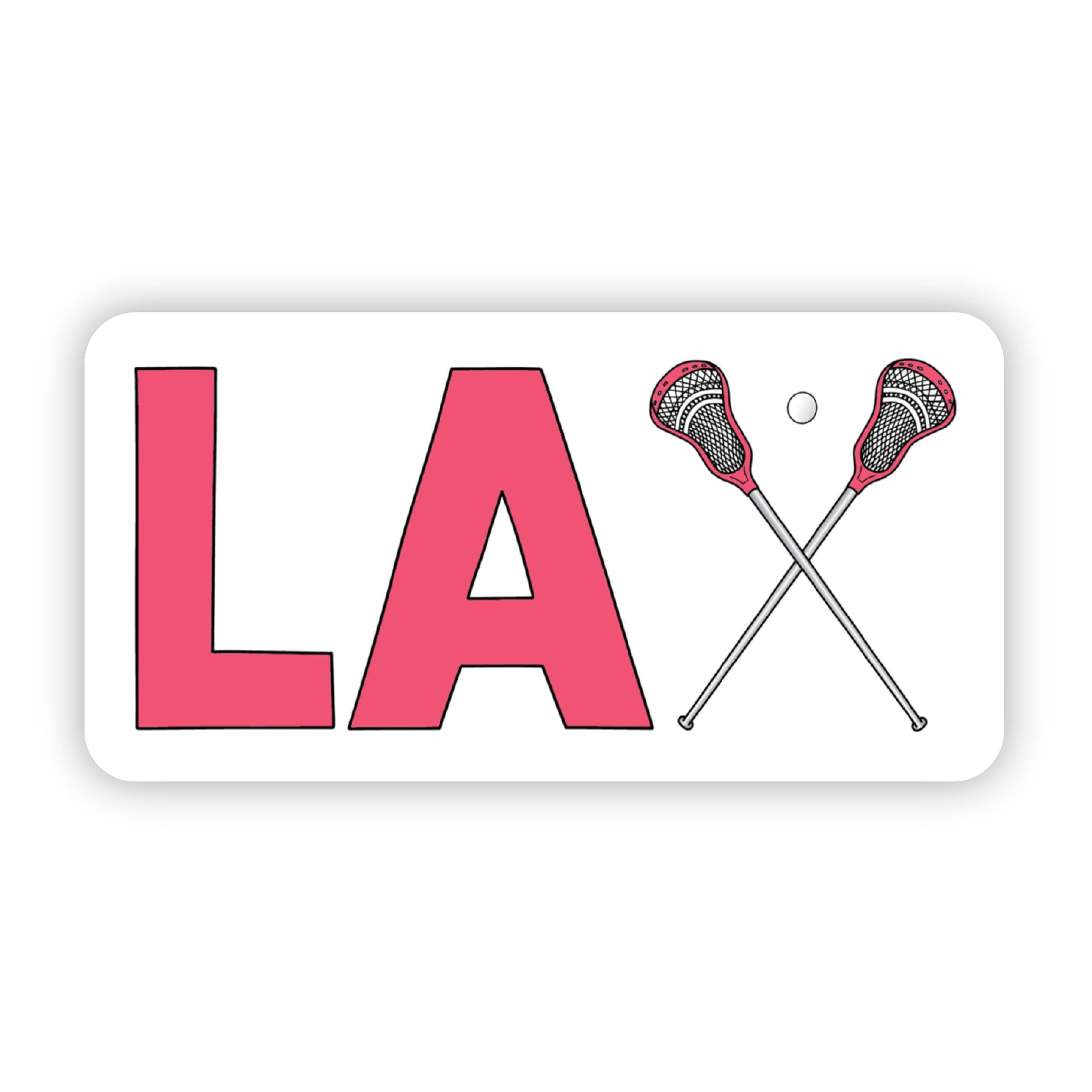 LAX Lacrossee Red Sticker