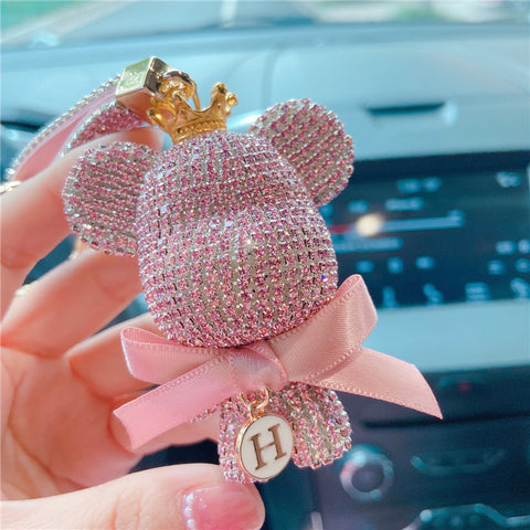 Bling Cute Bear Keychain