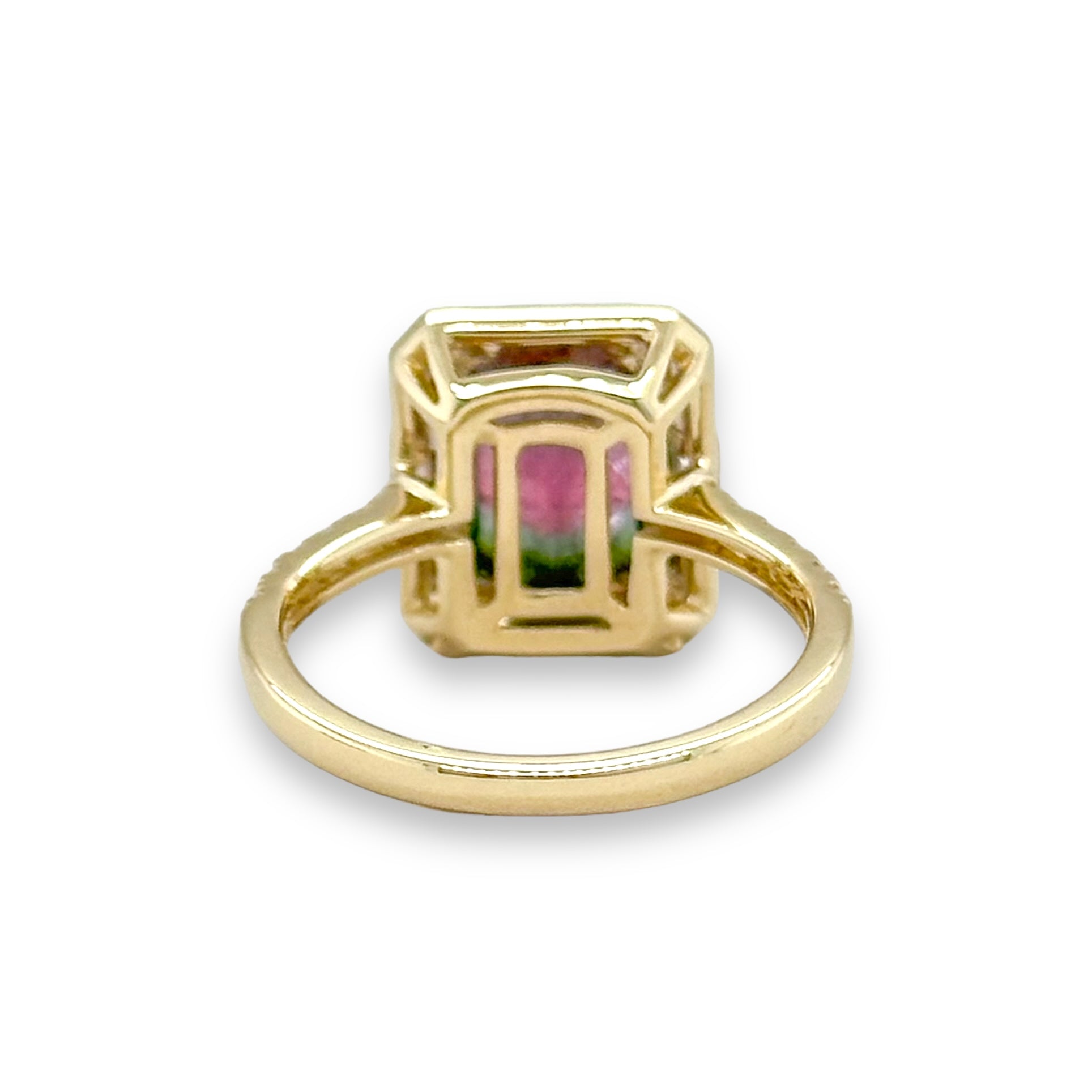 14K Y Gold 0.34ctw Diamonds and 2.22ct Tourmaline Ring