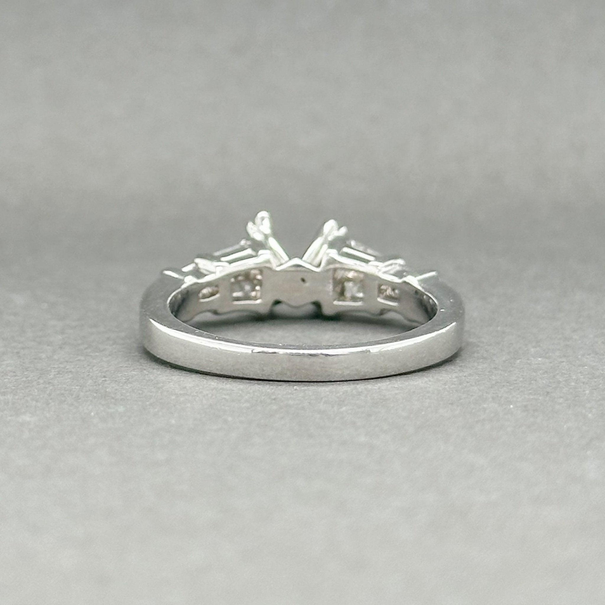 Estate Platinum 0.63ctw G-H/VS1 Diamond Engagement Ring Semi-Mount