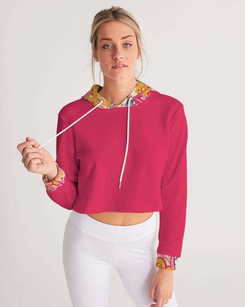 Sameri Red Cropped Hoodie