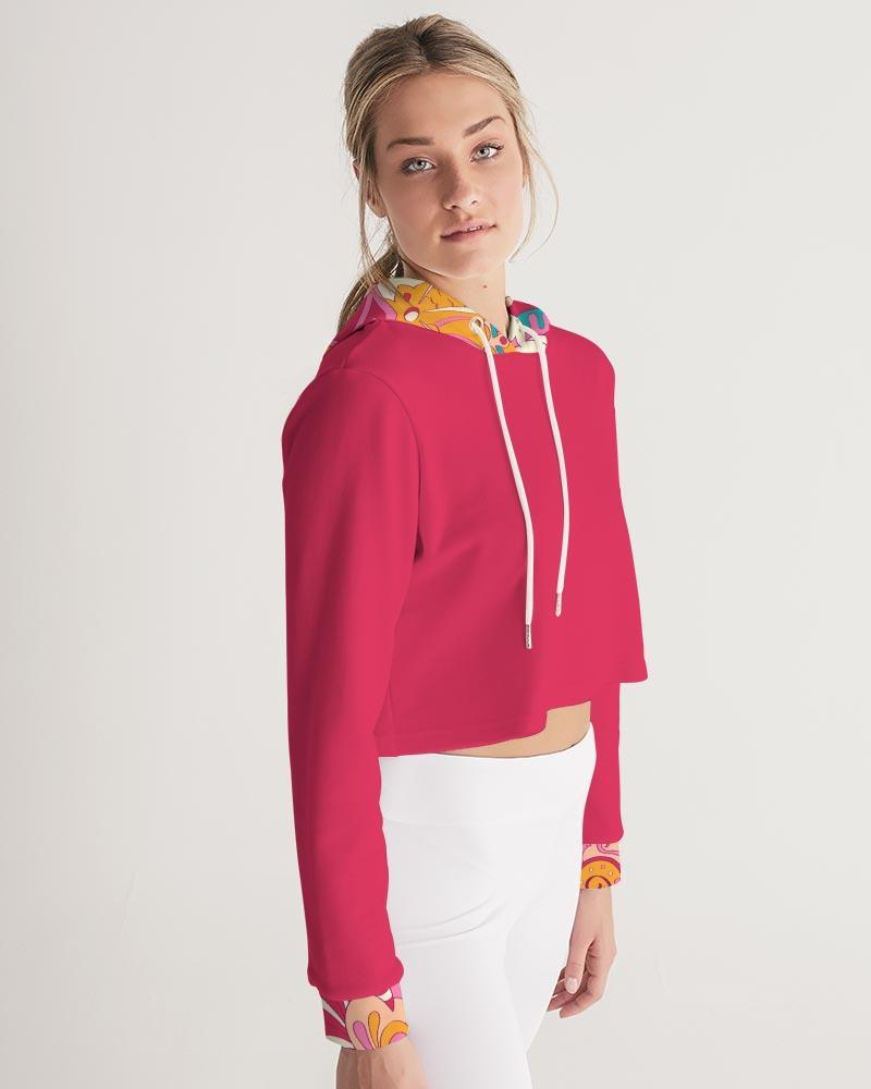 Sameri Red Cropped Hoodie