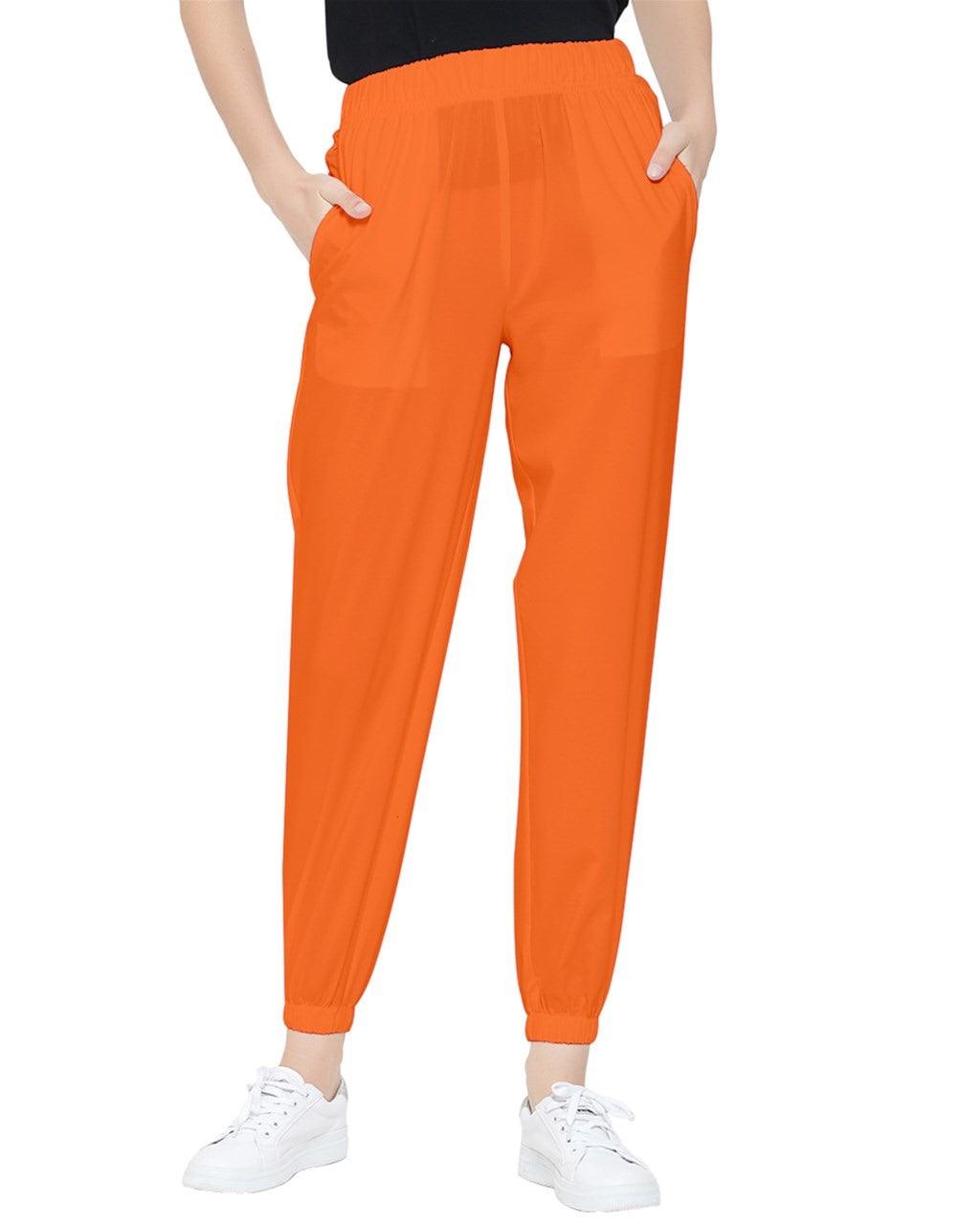 Mandra Orange Tapered Pants