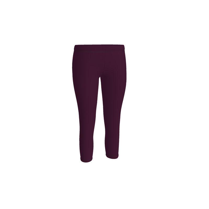 Pena Wine Berry LYCRA? Capri Mid-Rise Leggings