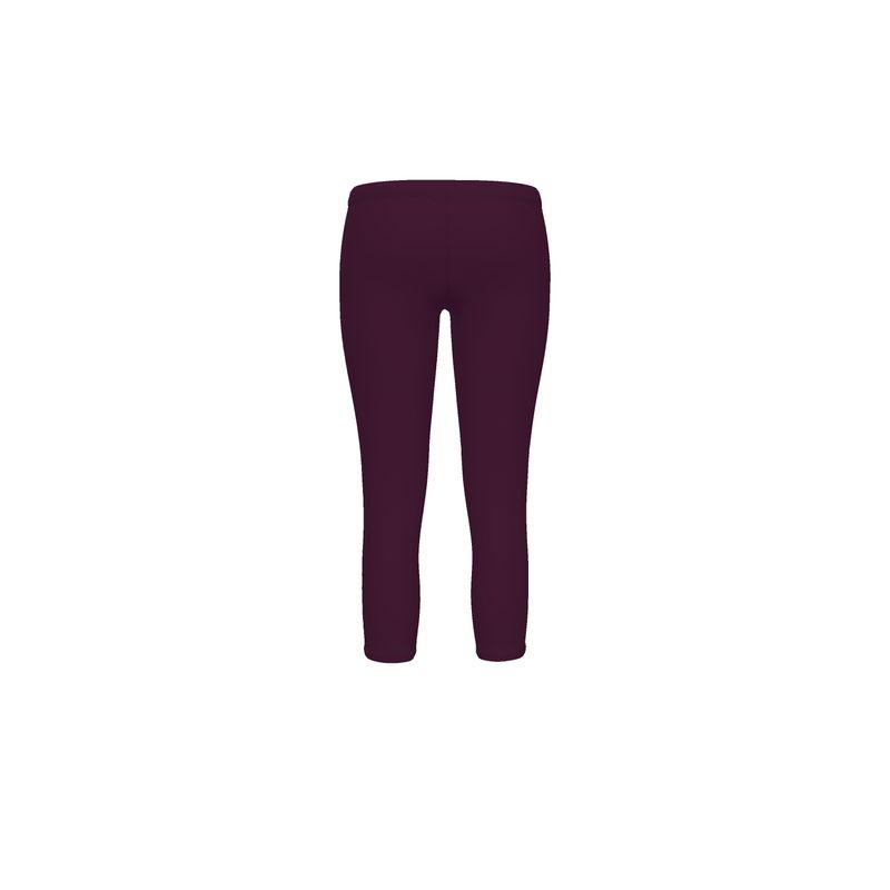 Pena Wine Berry LYCRA? Capri Mid-Rise Leggings