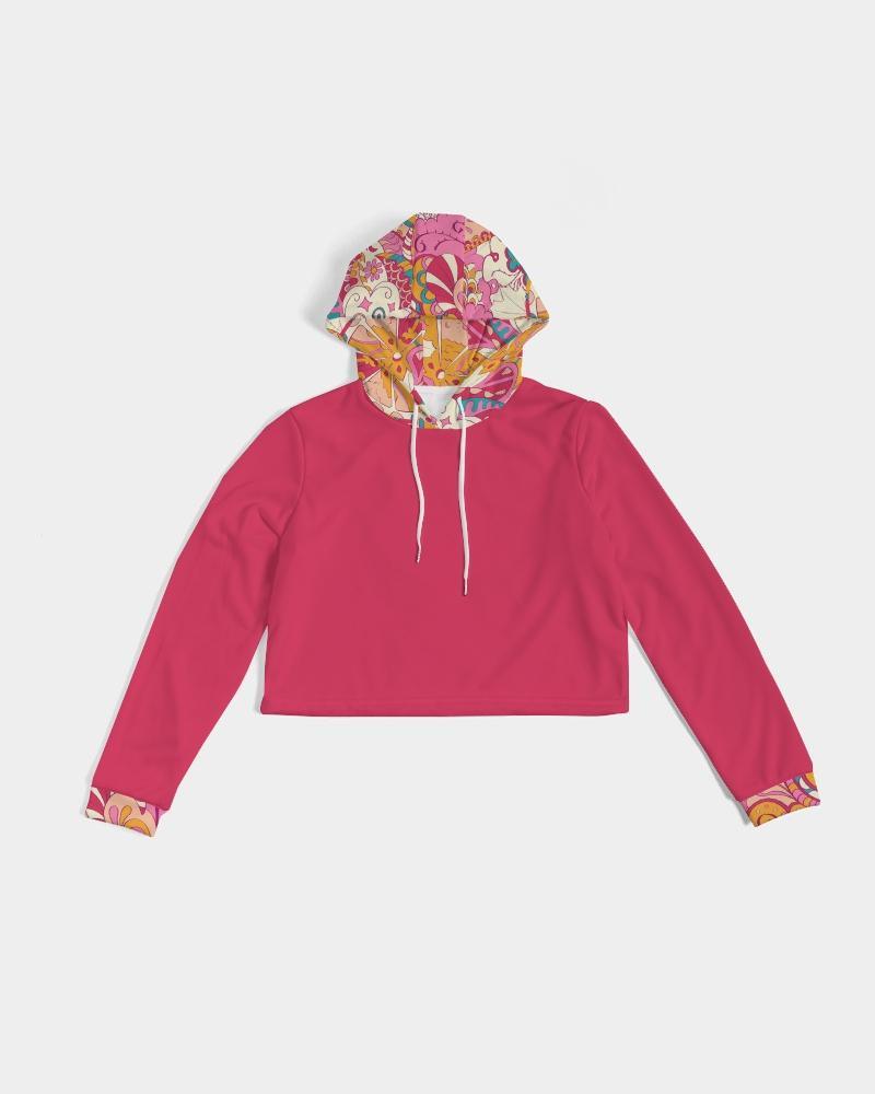 Sameri Red Cropped Hoodie