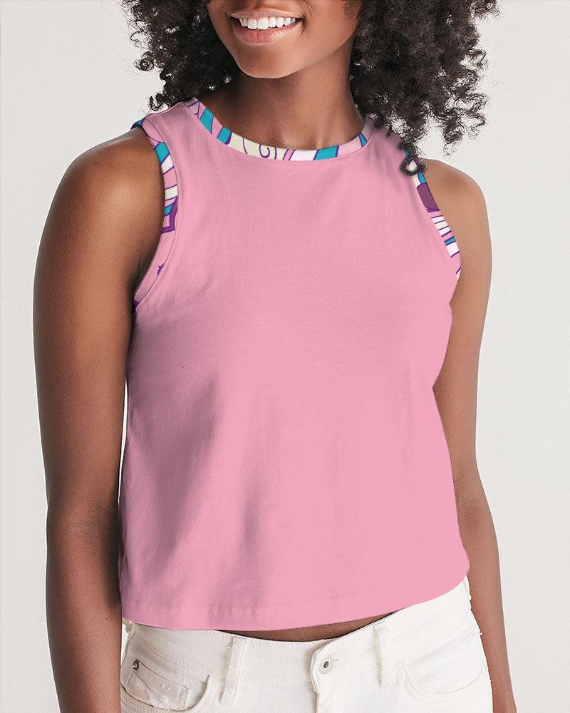 Antina Pink Cropped Tank Top