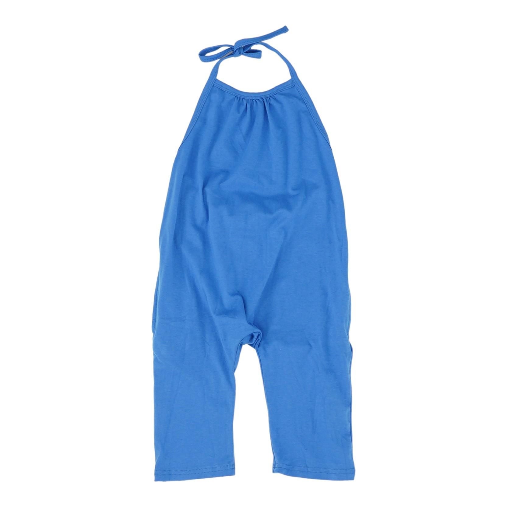 Blue Solid Jumpsuit