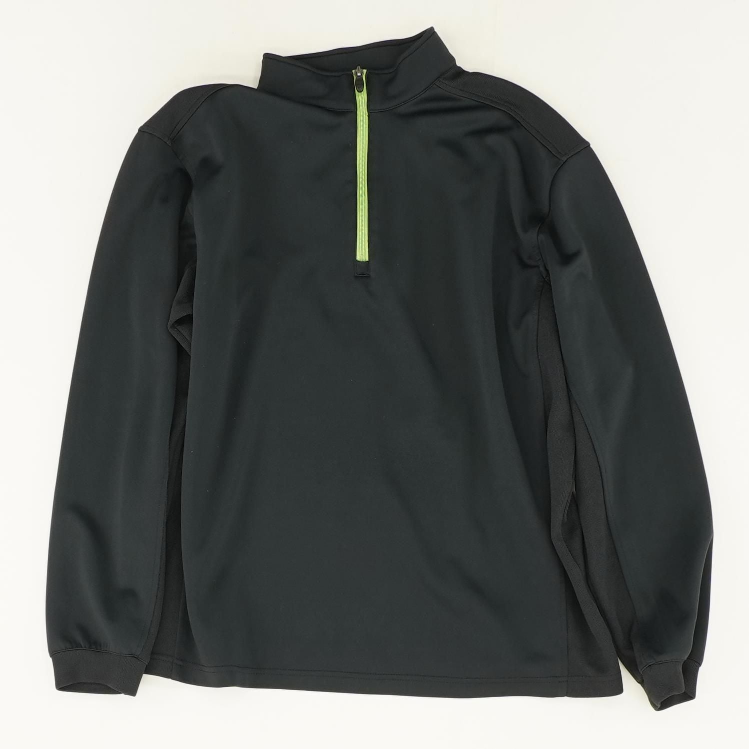 Black Solid 1/4 Zip