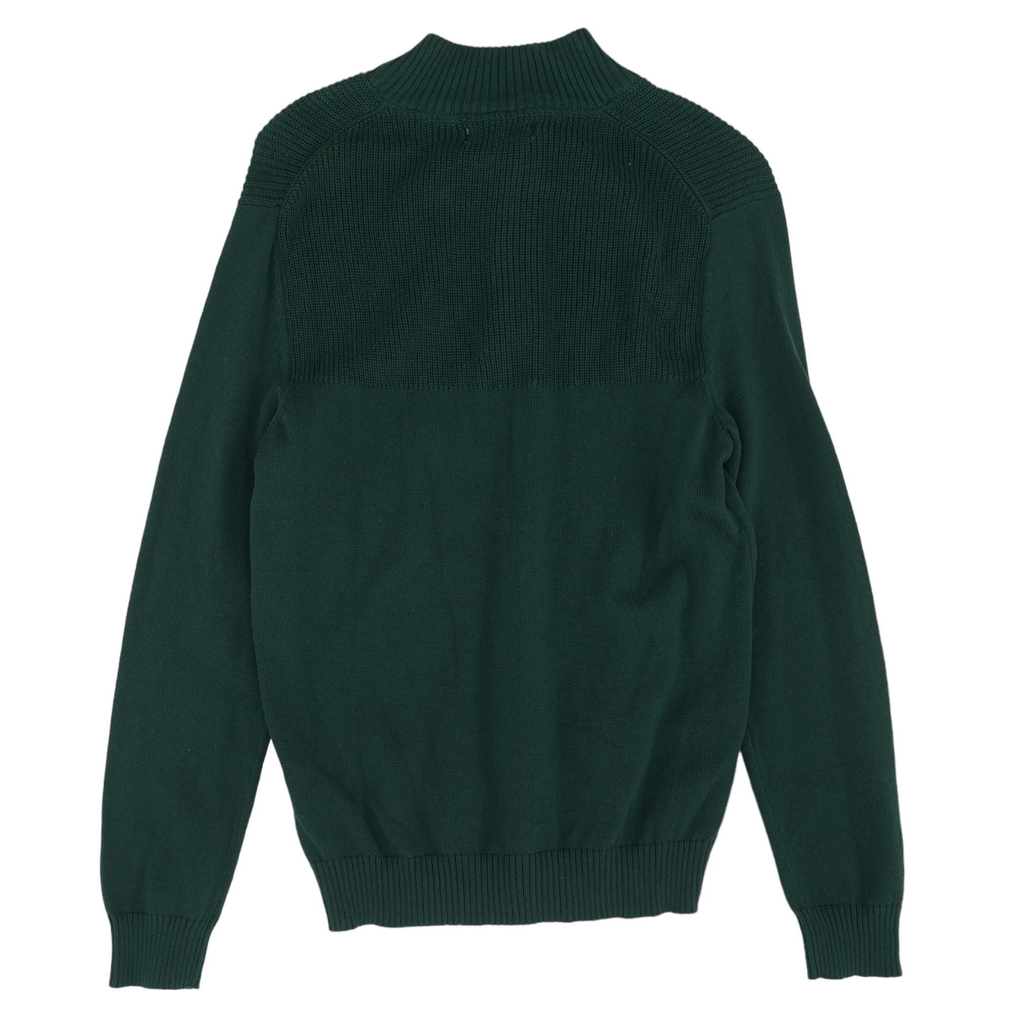 Green Solid Pullover Sweater