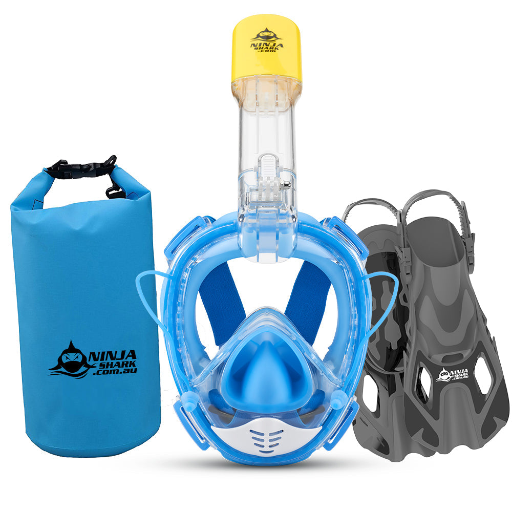 Package: Equaliser PRO (Snorkelling Mask + Fins + Bag)