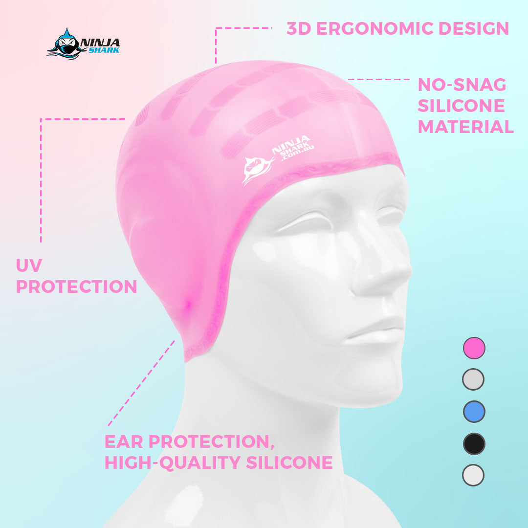 Unisex Silicone Swimming Caps for Adults