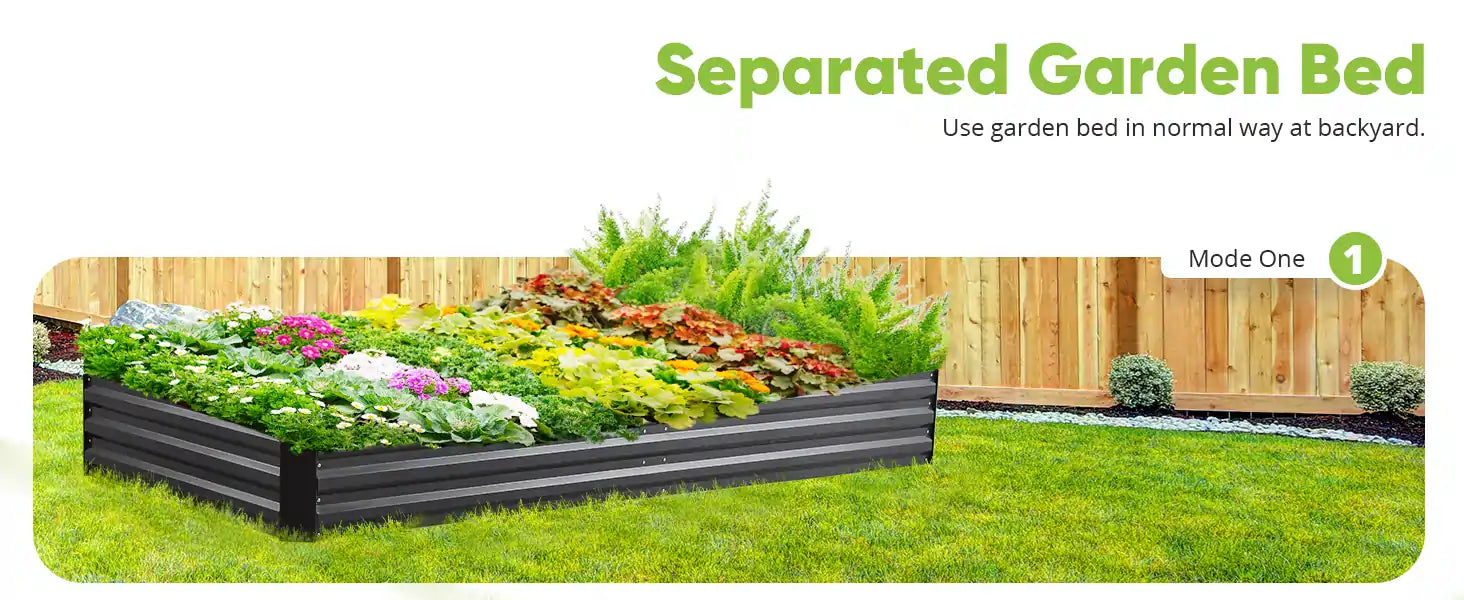 Use garden bed in normal way at backyard
