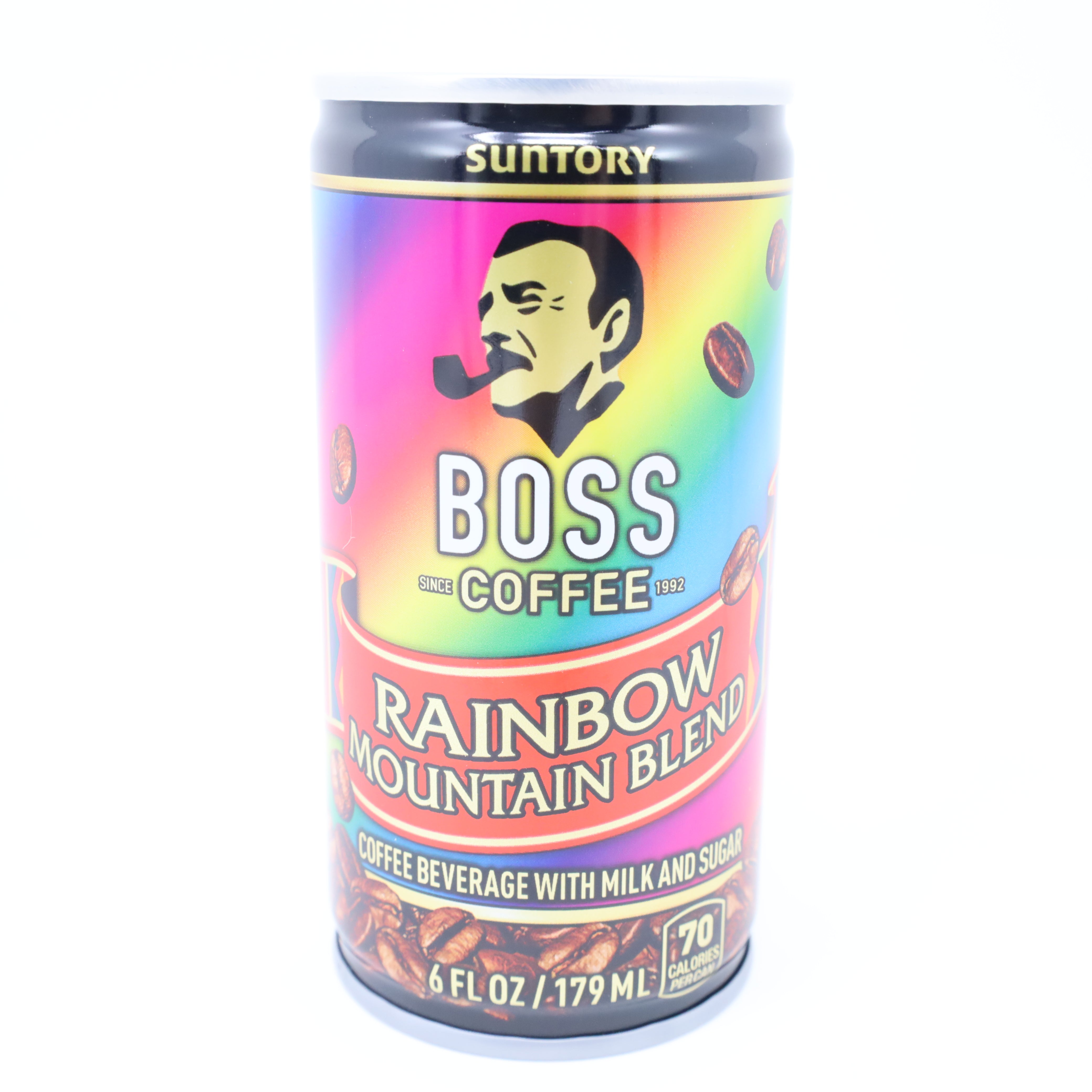 Boss Rainbow Mountain Blend Coffee With Milk And Sugar Can 6floz/179ml