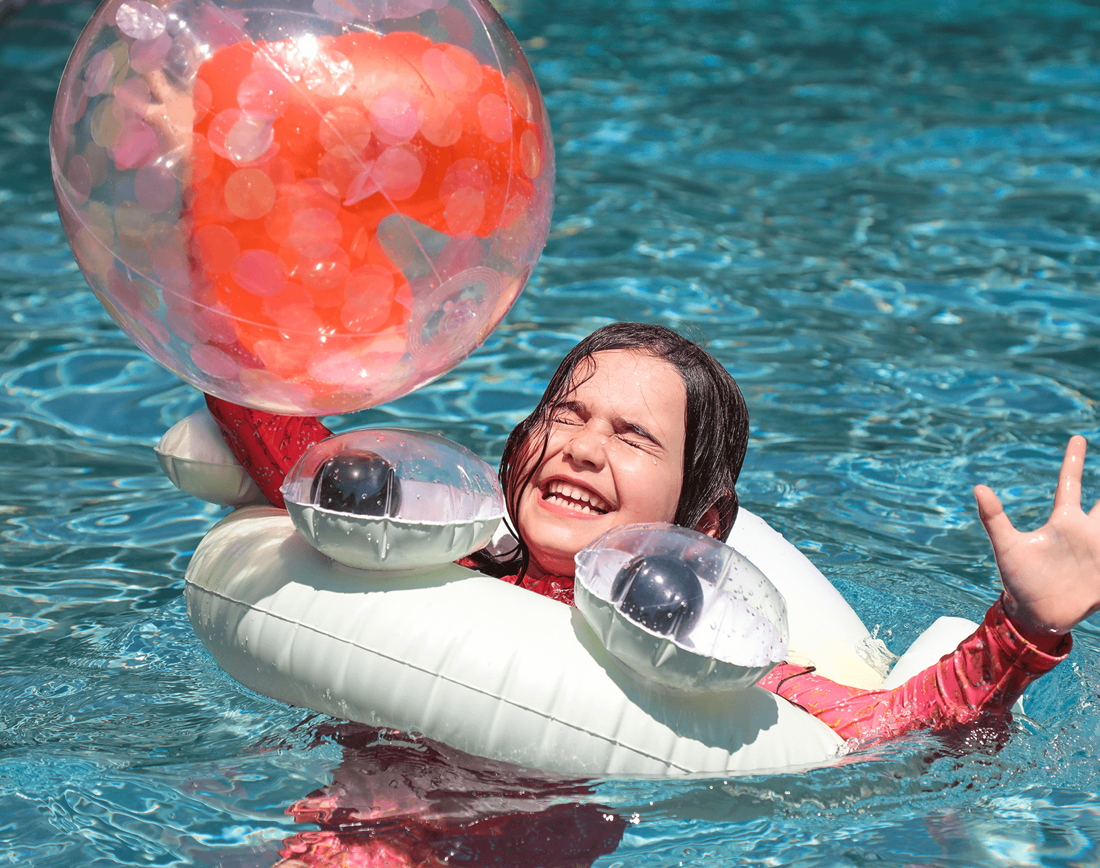 3D Heart Beach Ball