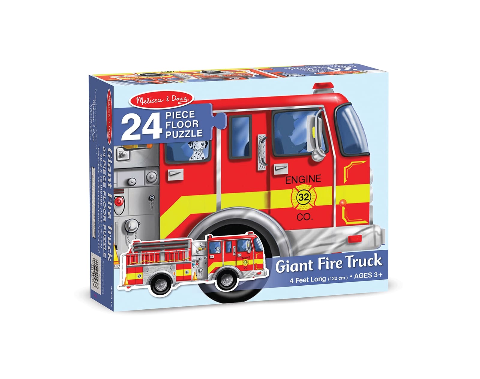 Fire Truck Floor Puzzle - 24 Pieces