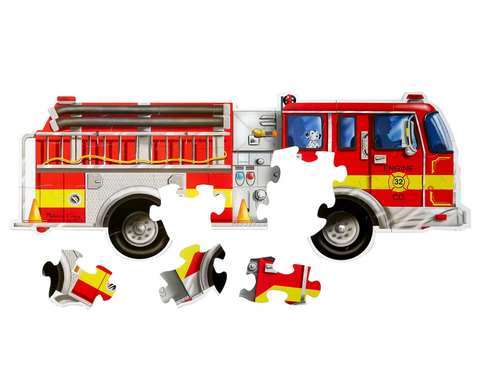 Fire Truck Floor Puzzle - 24 Pieces
