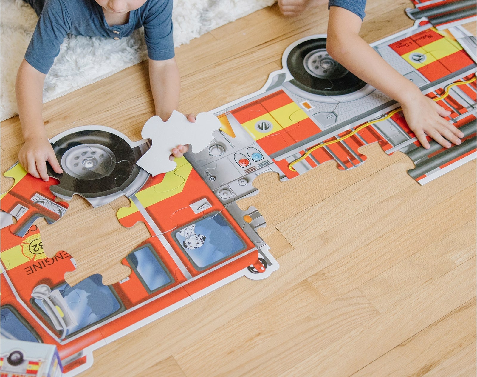 Fire Truck Floor Puzzle - 24 Pieces