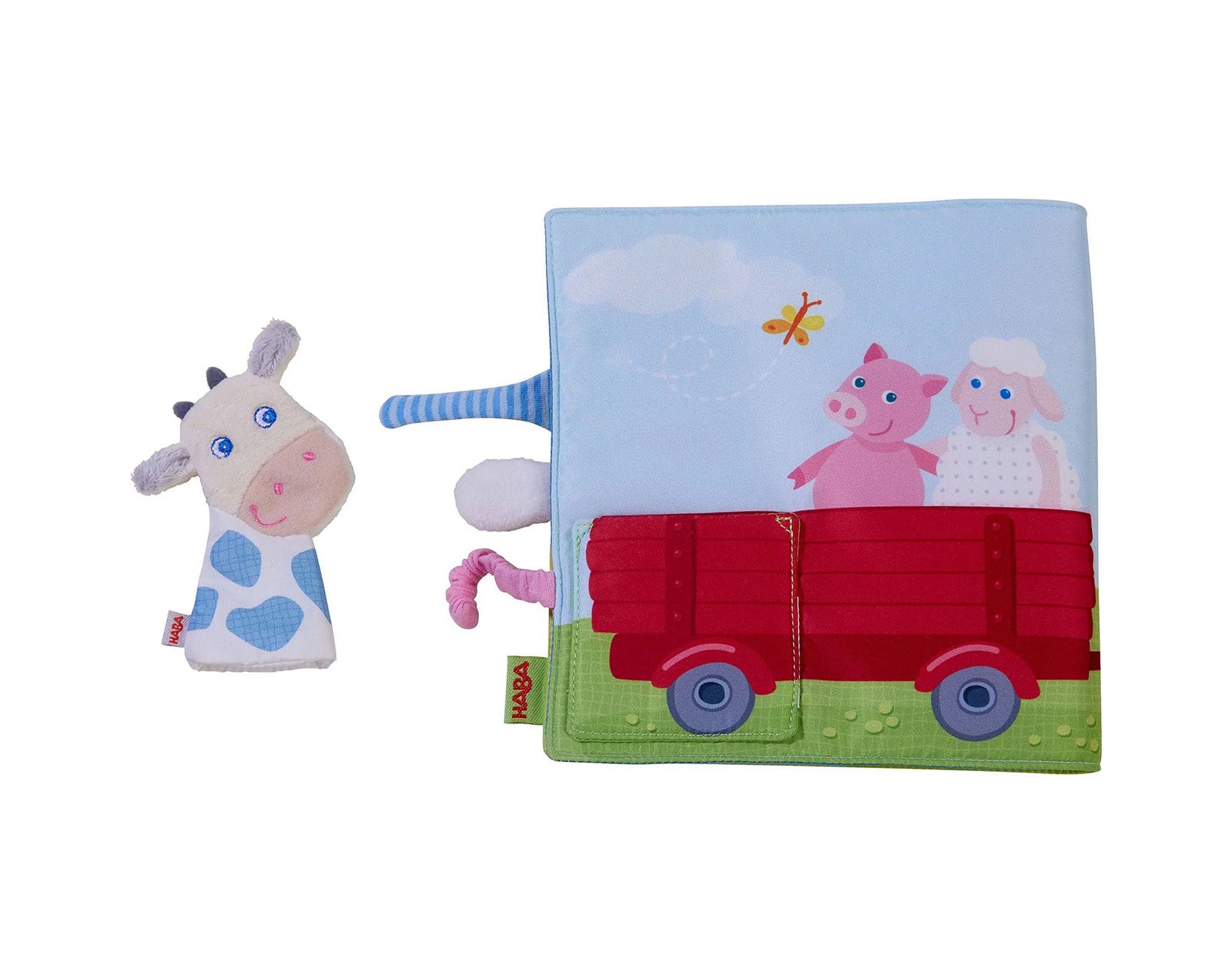 Soft Farm Book with Finger Puppet