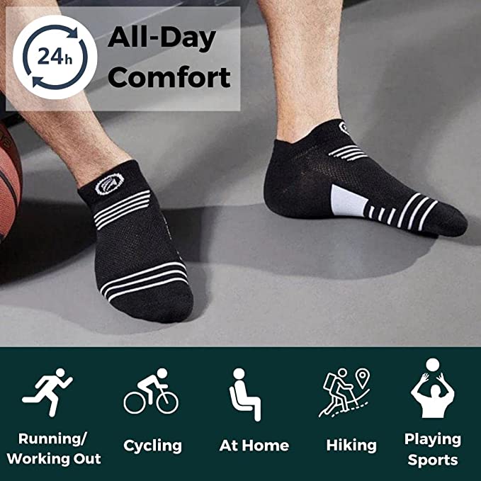 3 Pair Pro Ankle Compression Socks for Men